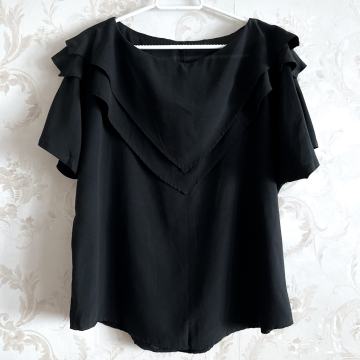 Vintage bluza s trokut kragnom - 42 / 44