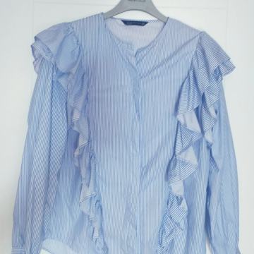 ZARA! FINA BLUZICA..VOLANI.. PAMUČNA! UGODNA..NOVA..NENOŠENA