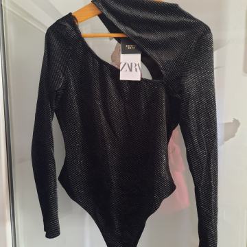 Zara baršunasti svjetlucavi body vel.L NOVO