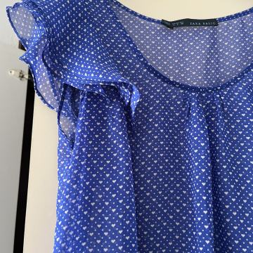 Zara Basic bluza, na bijele točkice i srce