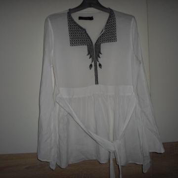 ZARA bijela boho bluza vel.XL