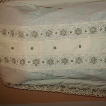 Ženska starinska bluza i starinska suknja, čipka, bijelo, UNIKATNO!!!