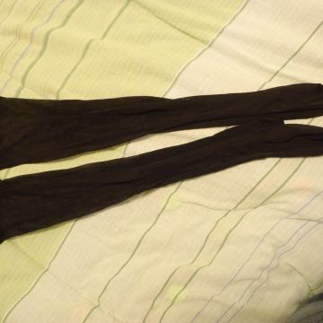 Kompresivne samostojeće crne najlonke deblje tkanje 38 velicina 70 DEN