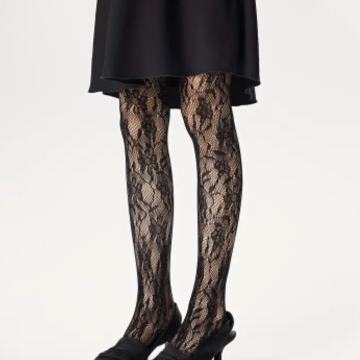 NAJLONKE HULA HOPKE CRNE ČIPKANE vel.UNI - NOVO