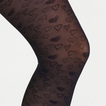 Najlonke sa uzorkom 30 Den, veličina L/XL