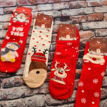 BOŽIČNE ČARAPE vel.UNI - NOVO