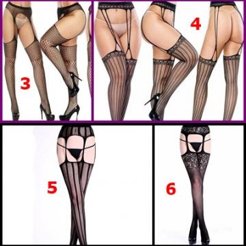 SEXY HULAHOPKE HALTERI  MREŽASTI HALTERI ČARAPA EROTSKO RUBLJE