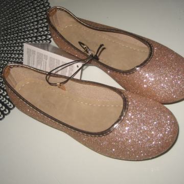 ZLATNE BALERINKE br.36 NOVO S ETIKETOM