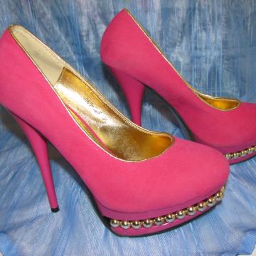 Cipele ž. ROBERTO, pliš-roza. Veličina 38