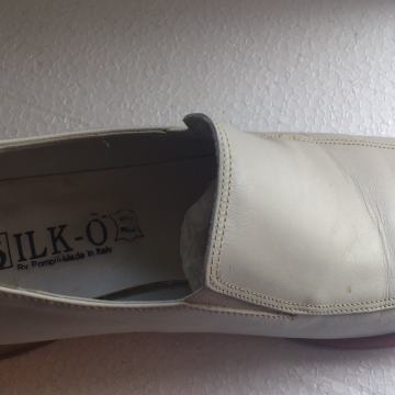 KOŽNE CIPELE, MOKASINKE, BEŽ, broj 39