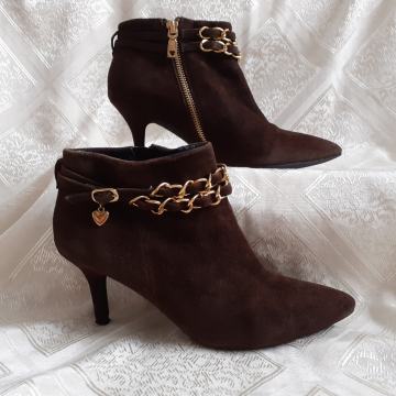 Moschino Love kožne čizme gležnjače