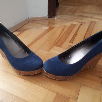 Wedge plave cipele 39