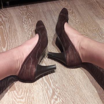 Smeđe kožne cipele 39