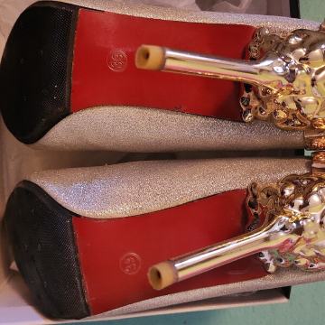 Svečane srebrene cipele br.39