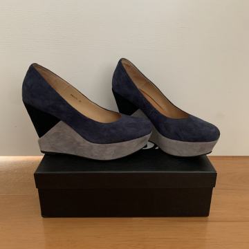 XO&XO štikle na punu petu, kožne, broj 39, nošene 2 puta