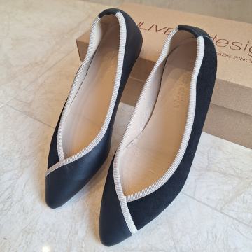 Crne kožne baletanke GULIVER br 40