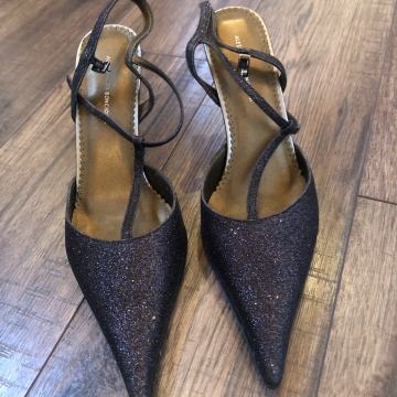 Ženske cipele "black glitter"