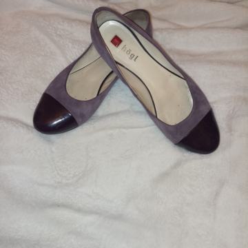 HOGL HÖGL DVOBOJNE TWO-TONE BALERINKE 40 40,5 41  7 LAK BRUŠENE