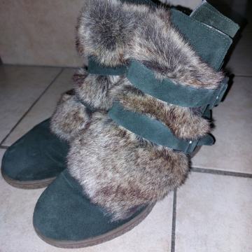 Bata gležnjače od brušene kože, 36