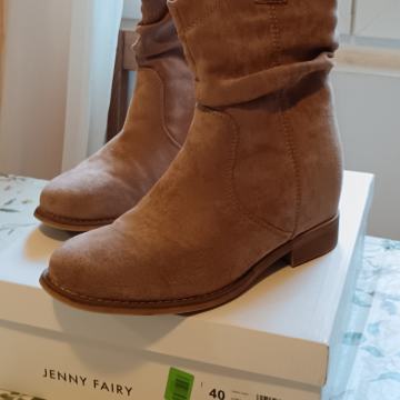 Bež kaubojske čizme s unutarnjom potpeticom - Jenny Fairy