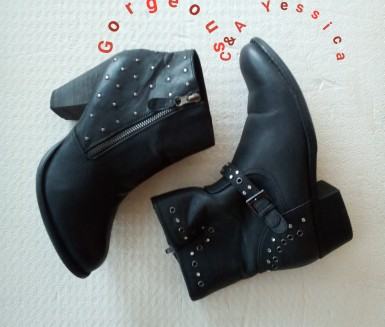 C&A Yessica kratke čizmice + Gorgeous gležnjače na petu