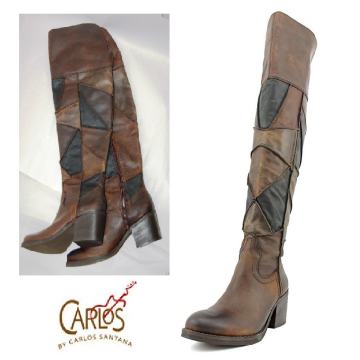 CARLOS SANTANA sexy KOŽNE čizme PREKO KOLJENA 35 1/2 NOVE