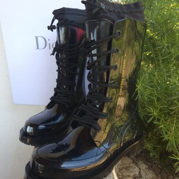Christian Dior D-Trap rain boots