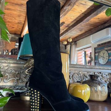 Čizme od brušene kože marke French Connection, veličina 38