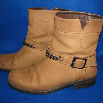 Čizme REAL-RUBBER-Italy, ž, br-38. Brušena koža. LEX8