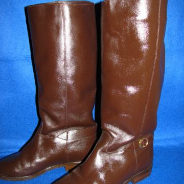 Čizme-ž, AALTONEN-koža,br-4 ili vel 36,5-37. Nenošene,Finland.LEX8