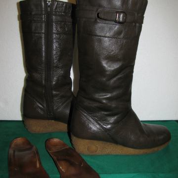 Čizme ženske FORTUNA-Gračanica 24 1/2-8, koža-guma