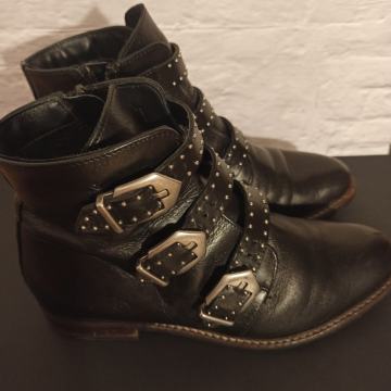 Freeflex crne kožne gležnjače