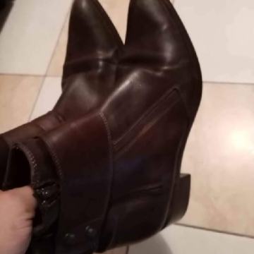 Mango br.39 kožne kvalitetne čizmice s regulacijom širine