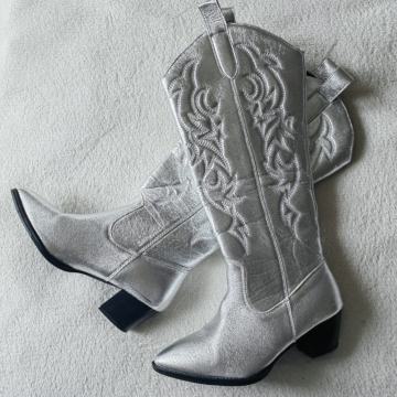 Kaubojske čizme (br. 38, metalizirane)