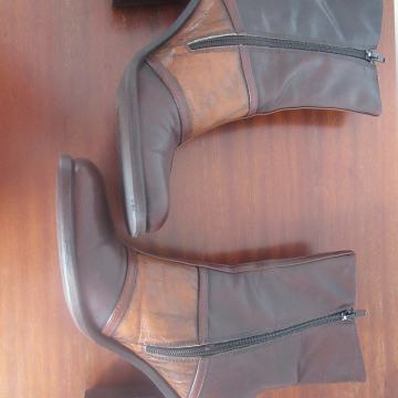 Kožne čizme smeđe br. 40