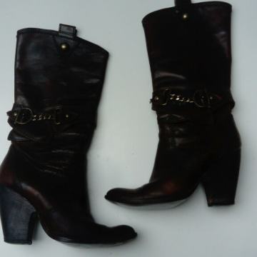 Kožne kaubojske čizme 38