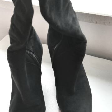 MARINO FABIANI Italy kožne visoke čizmice preko koljena 36