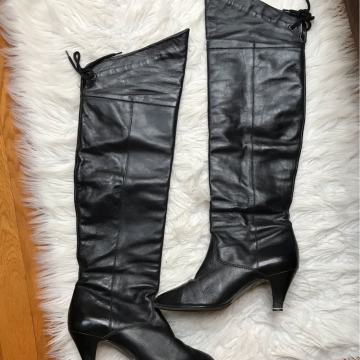 Overknee visoke kožne čizme