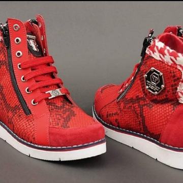 Philipp Plein Ženske Kožne Čizme