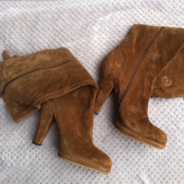 Pura Lopez visoke kožne čizmice