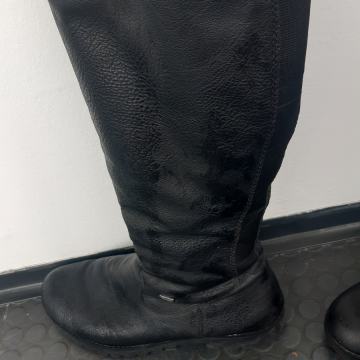 Rieker tople krzno, koža 42 visoke čizme