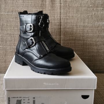 Tamaris ženske kožne crne čizme br. 37,skoro nove, 25 eura Zagreb