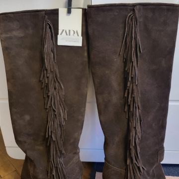 POTPUNO NOVE ZARA boho antilop čizme na %!!UŠTEDI 49Eur!!