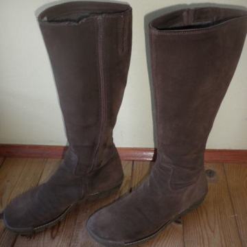 ŽENSKE TOPLE KOŽNE ČIZME 39