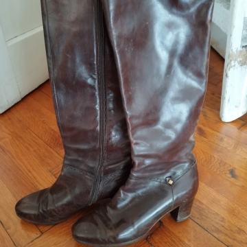 Ženske vintage kožne čizme broj 35,5