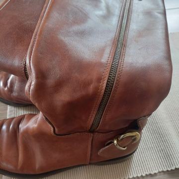 ŽENSKE VISOKE KOŽNE ČIZME - vel.40