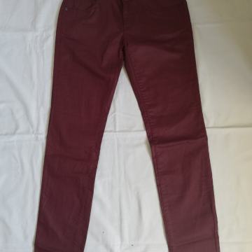 Bordo wet look hlače vl.38 / RASPRODAJA