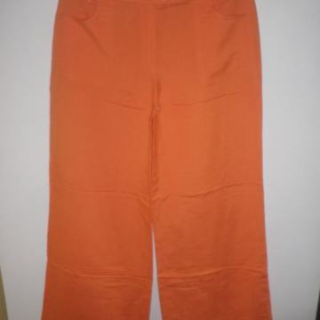 BETTY BARCLAY - ŽENSKE ŠIROKE LANENE HLAČE 42 L