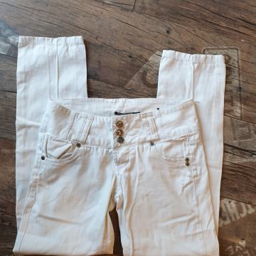 Bijele hlače XS / S do gležnja