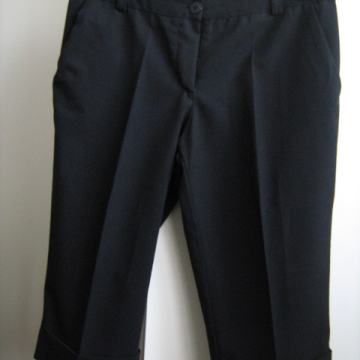 Capri crne svečane hlace, S